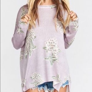Show Me Your Mumu Bonfire Sweater - in Liv Lov Lav Knit